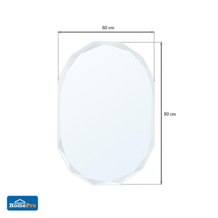 กระจกเงาแกะลาย วงรี MOYA HLD001 60x80 ซม._5