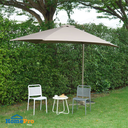 ร่มสนามตัวแอล SPRING SUN BRELLA สีน้ำตาล_5
