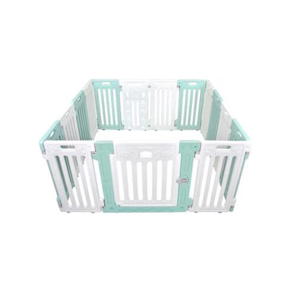 คอกสุนัข HOSTTAIL PET HOME ไซซ์ M สีเขียว/ขาว