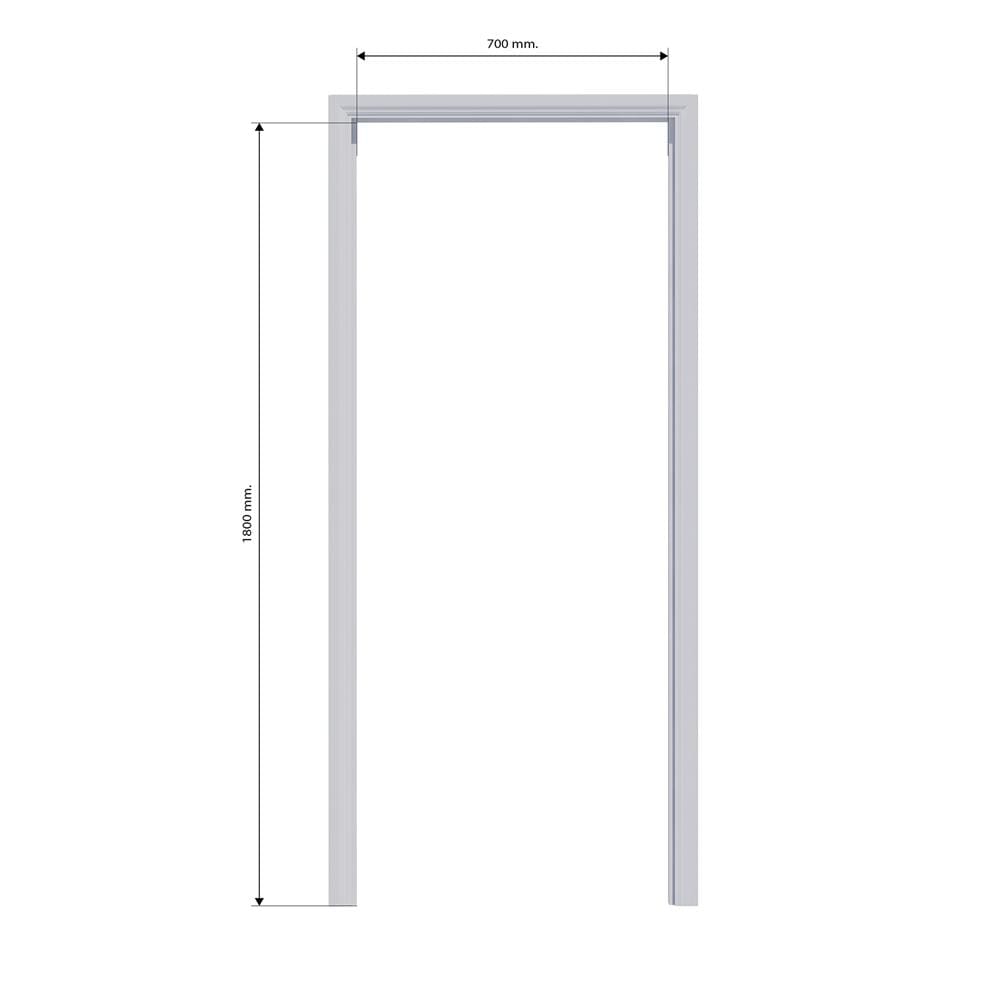วงกบประตู PVC AZLE 70x180 ซม. สีขาว