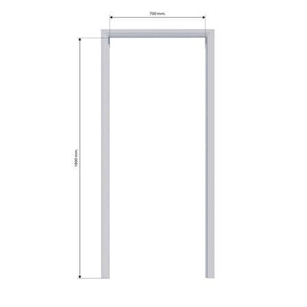 วงกบประตู PVC AZLE 70x180 ซม. สีขาว_2
