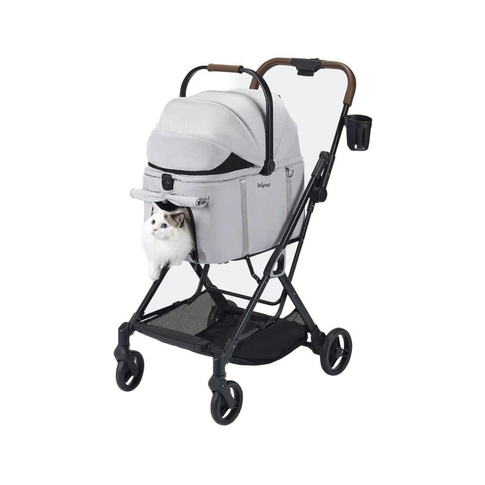 รถเข็นสัตว์เลี้ยง IBIYAYA TINKER SMALL สีเทาเงิน