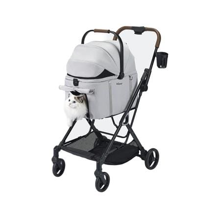 รถเข็นสัตว์เลี้ยง IBIYAYA TINKER SMALL สีเทาเงิน_2