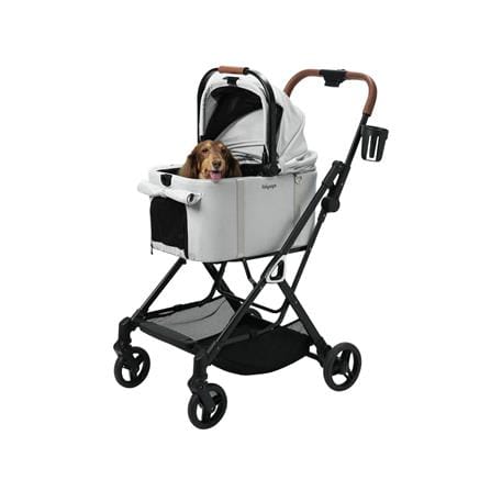 รถเข็นสัตว์เลี้ยง IBIYAYA TINKER SMALL สีเทาเงิน_3