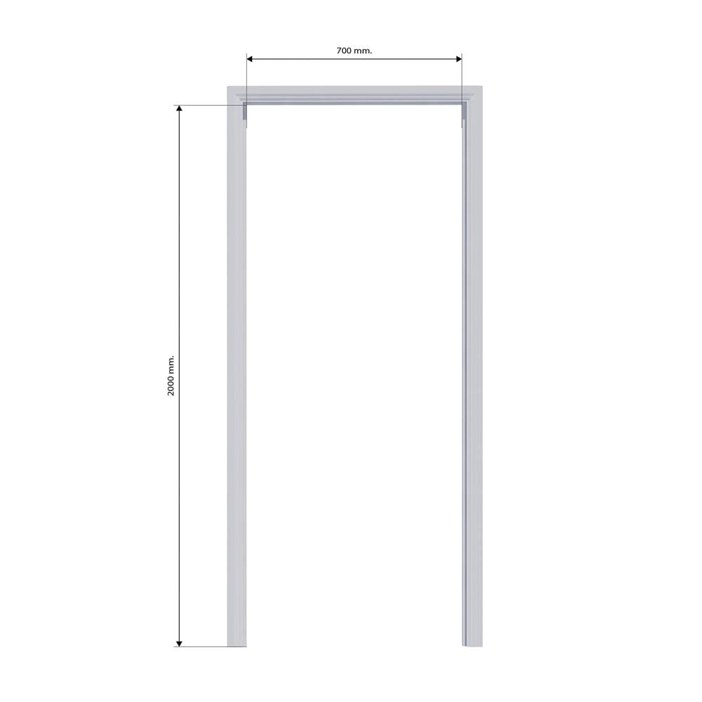 วงกบประตู PVC AZLE 70x200 ซม. สีขาว