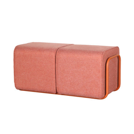 สตูล 2 ที่ันั่ง + โต๊ะ FURDINI CUBE สีส้ม_0