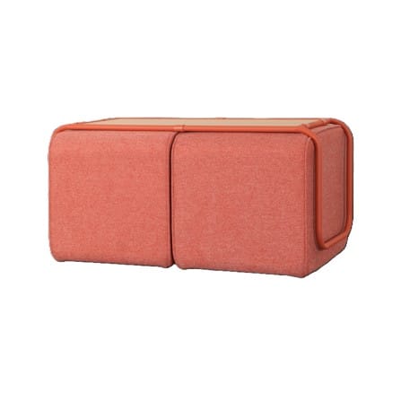 สตูล 2 ที่ันั่ง + โต๊ะ FURDINI CUBE สีส้ม_3
