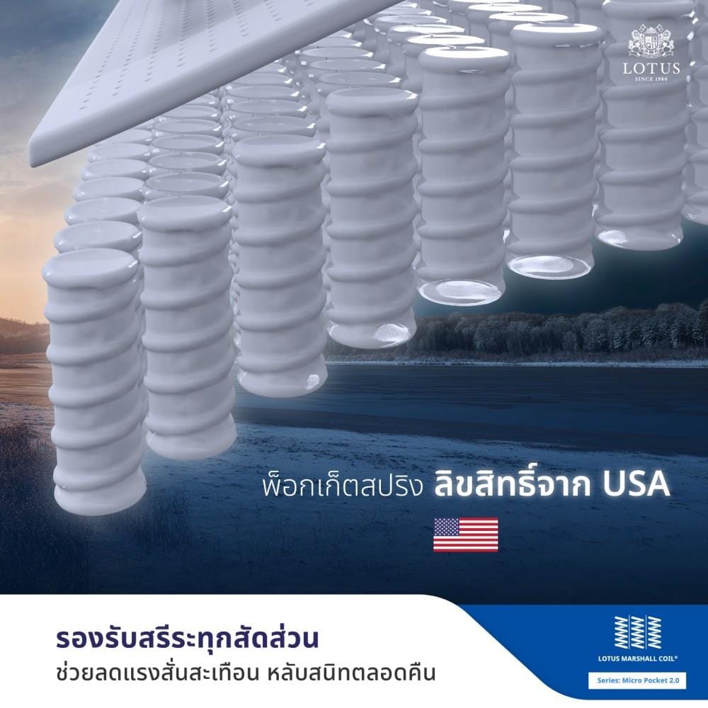 ที่นอนพ็อกเก็ตสปริง 3.5 ฟุต LOTUS รุ่น MADISON