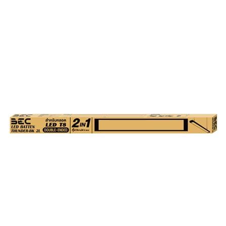 โคมตะแกรงติดลอย BEC THUNDER 2x120 ซม. สีดำ_5