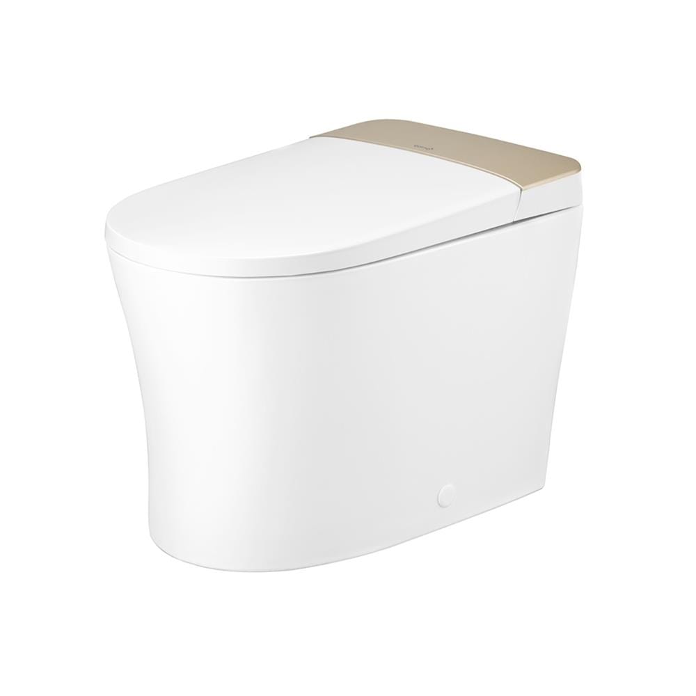 สุขภัณฑ์ 1 ชิ้น COTTO C109207 CORE EDITS 3.8 ลิตร สี WHITE/CARAMEL GOLD