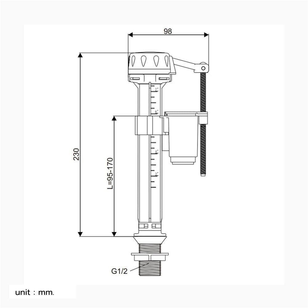 วาล์วน้ำเข้า NASCO N-9620-SP