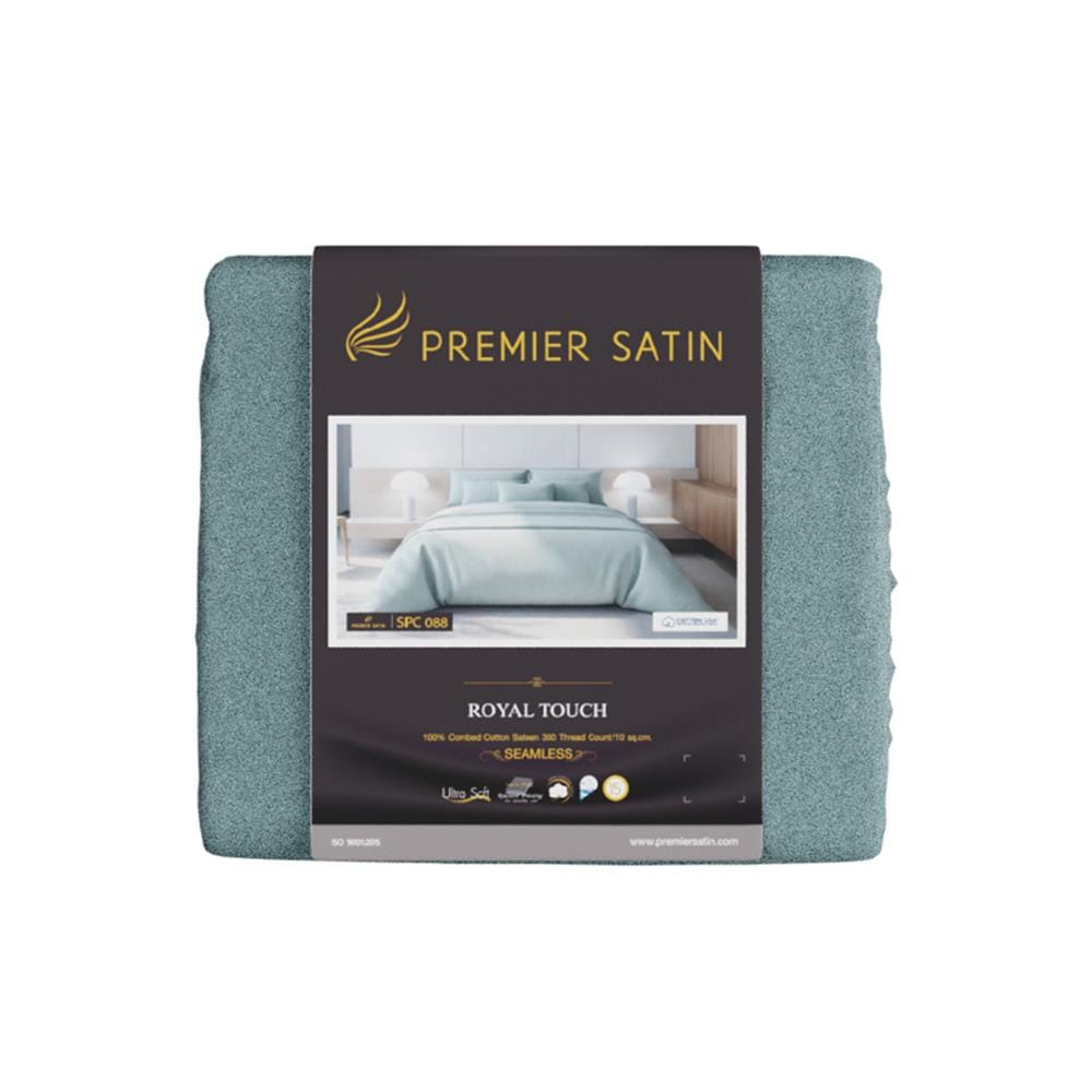 ชุดผ้าปูที่นอน 5 ฟุต (ชุด 3 ชิ้น) PREMIER SATIN ROYAL TOUCH SOLID SPC088