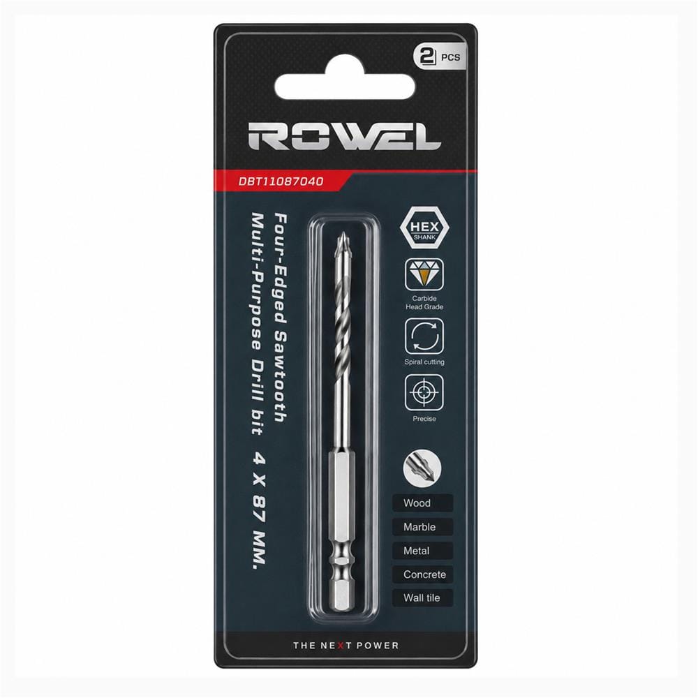 ดอกเจาะเหล็ก ROWEL 4 x 87 มม.