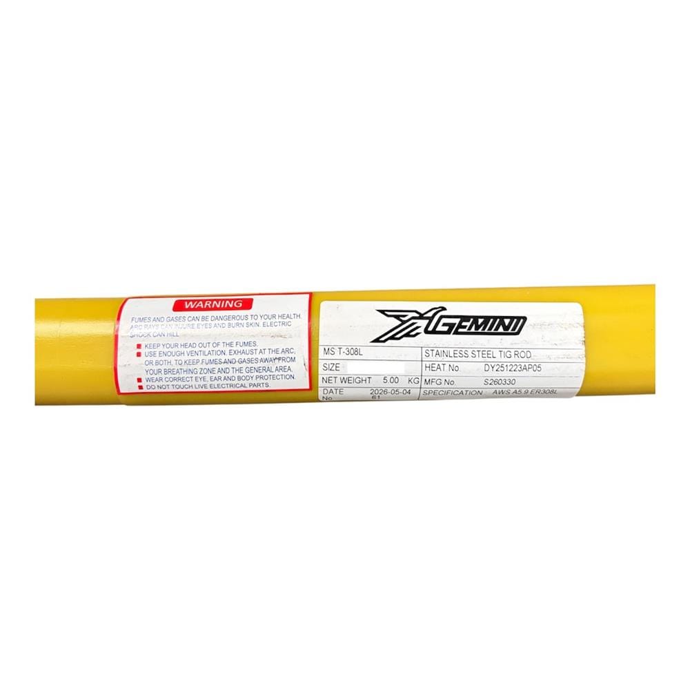 ลวดเชื่อมสเตนเลส GEMINI TIG 308L 2.4x1000 มม.