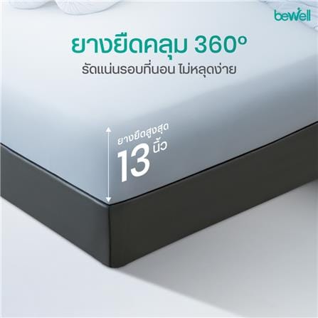 ชุดผ้าปูที่นอน 5 ฟุต (ชุด 5 ชิ้น) BEWELL COOLING สี BLUE_9