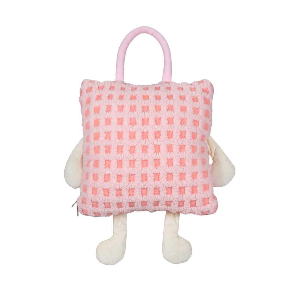 หมอนอิงผ้าห่ม SNAZZ TATO 15x15 นิ้ว สีชมพู