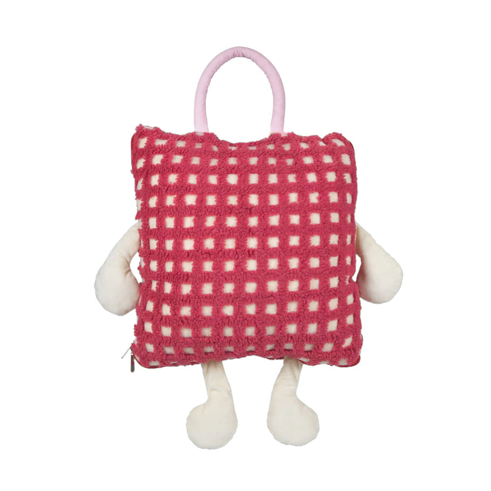 หมอนอิงผ้าห่ม SNAZZ TATO 15x15 นิ้ว สีแดง