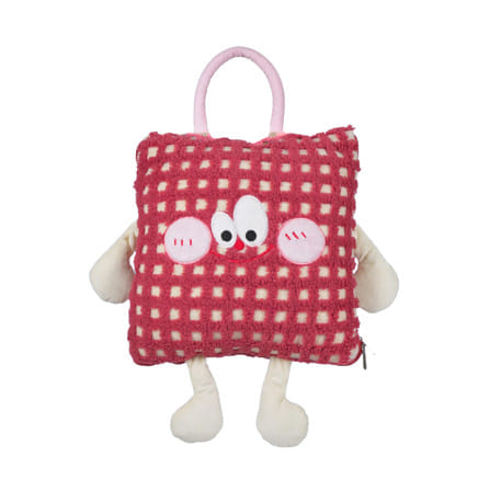หมอนอิงผ้าห่ม SNAZZ TATO 15x15 นิ้ว สีแดง_0