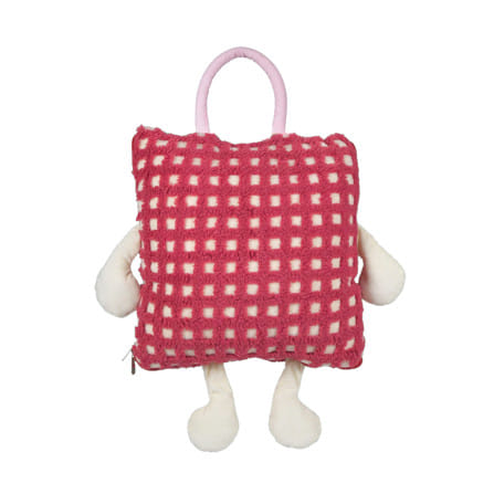 หมอนอิงผ้าห่ม SNAZZ TATO 15x15 นิ้ว สีแดง_1