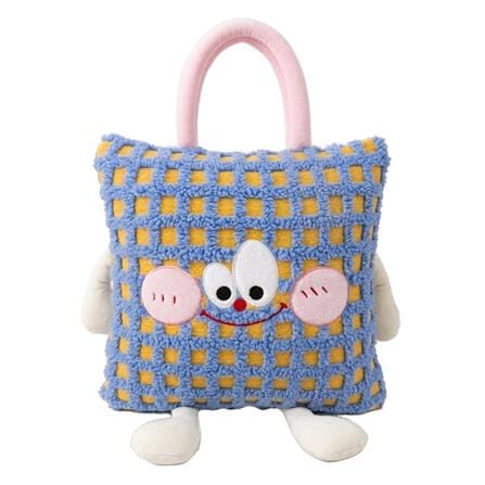 หมอนอิงผ้าห่ม SNAZZ TATO 15x15 นิ้ว สีฟ้า_0