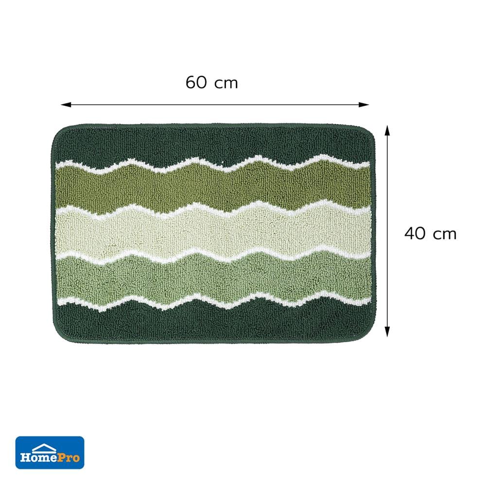 พรม SNAZZ ZIGZAG 40x60 ซม. สีเขียว