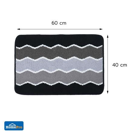พรม SNAZZ ZIGZAG 40x60 ซม. สีดำ_8