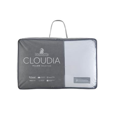 หมอนหนุน ไมโครไฟเบอร์ DUNLOPILLO CLOUDIA MEDIUM 20x30 นิ้ว สีขาว_5