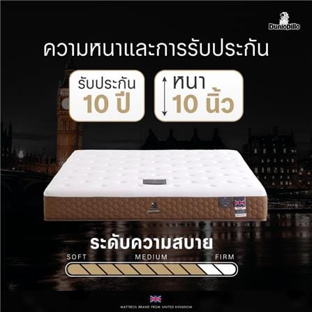 ที่นอนไฮบริด 6 ฟุต DUNLOPILLO รุ่น KENDAL_11