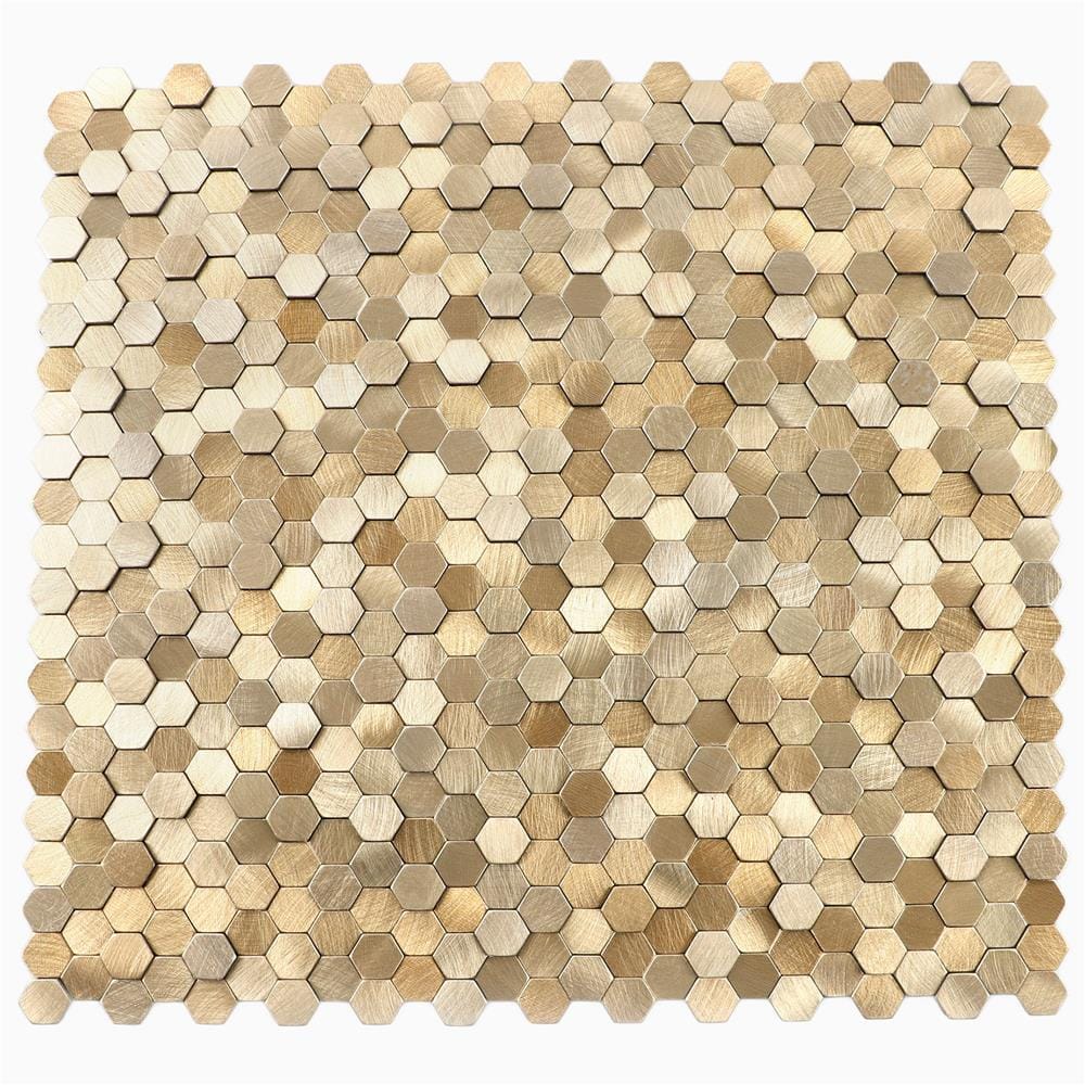 โมเสค มีกาวในตัว 30x30 ซม. TARA เซียนา โกลด์