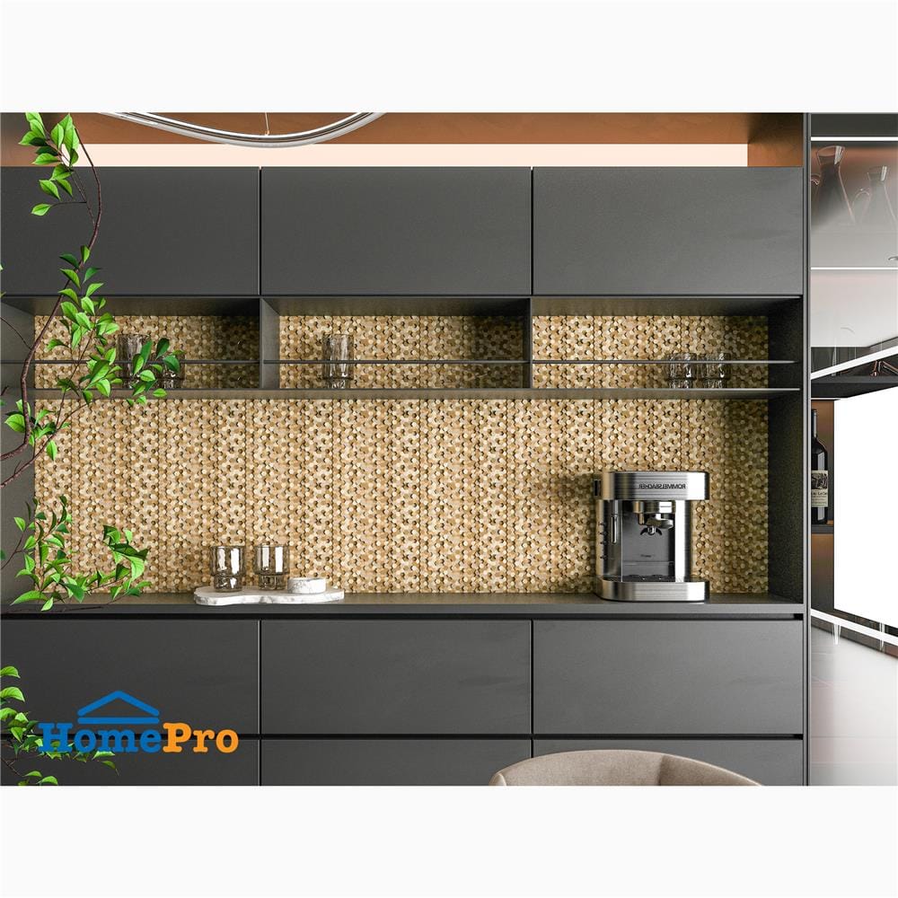 โมเสค มีกาวในตัว 30x30 ซม. TARA เซียนา โกลด์