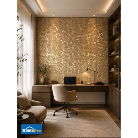 โมเสค มีกาวในตัว 30x30 ซม. TARA เซียนา โกลด์_2