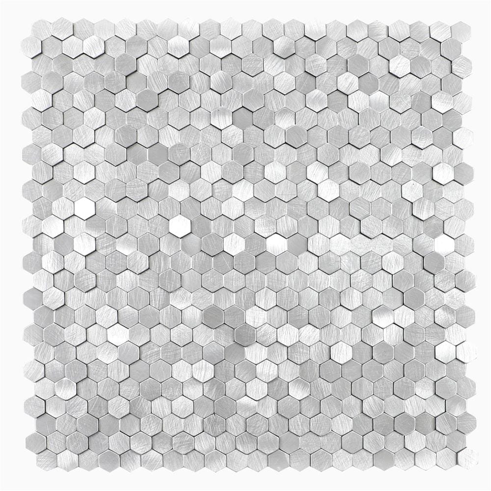 โมเสค มีกาวในตัว 30x30 ซม. TARA เซียนา เงิน