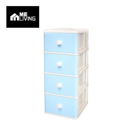 ตู้ลิ้นชัก 4 ชั้น ME LIVING MILLY 40x46x104 ซม. สีฟ้าพาสเทล_0