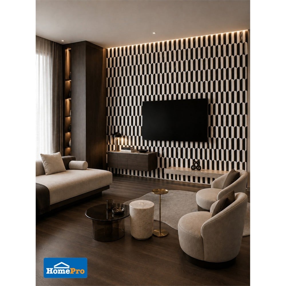 โมเสค มีกาวในตัว 28.5x30 ซม. TARA ออนิกซ์ เครส