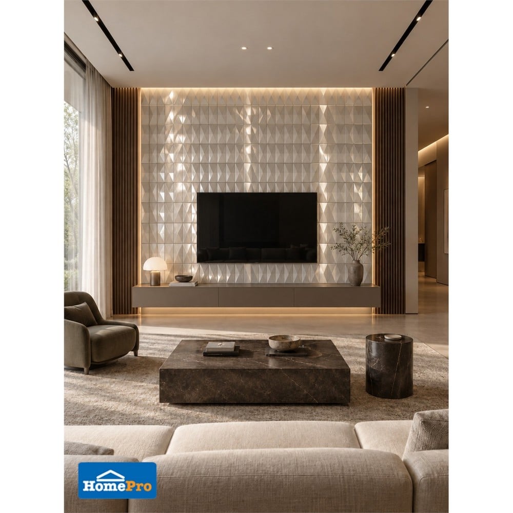 โมเสค มีกาวในตัว 30x30 ซม. TARA ไดมอนต์ ซิลเวอร์
