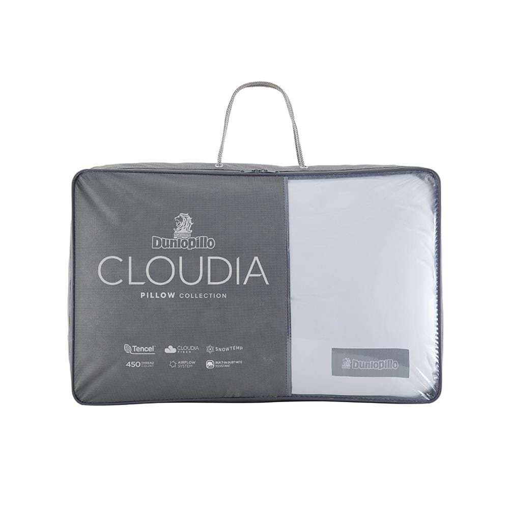 หมอนหนุน ไมโครไฟเบอร์ DUNLOPILLO CLOUDIA FIRM 20x30 นิ้ว สีขาว