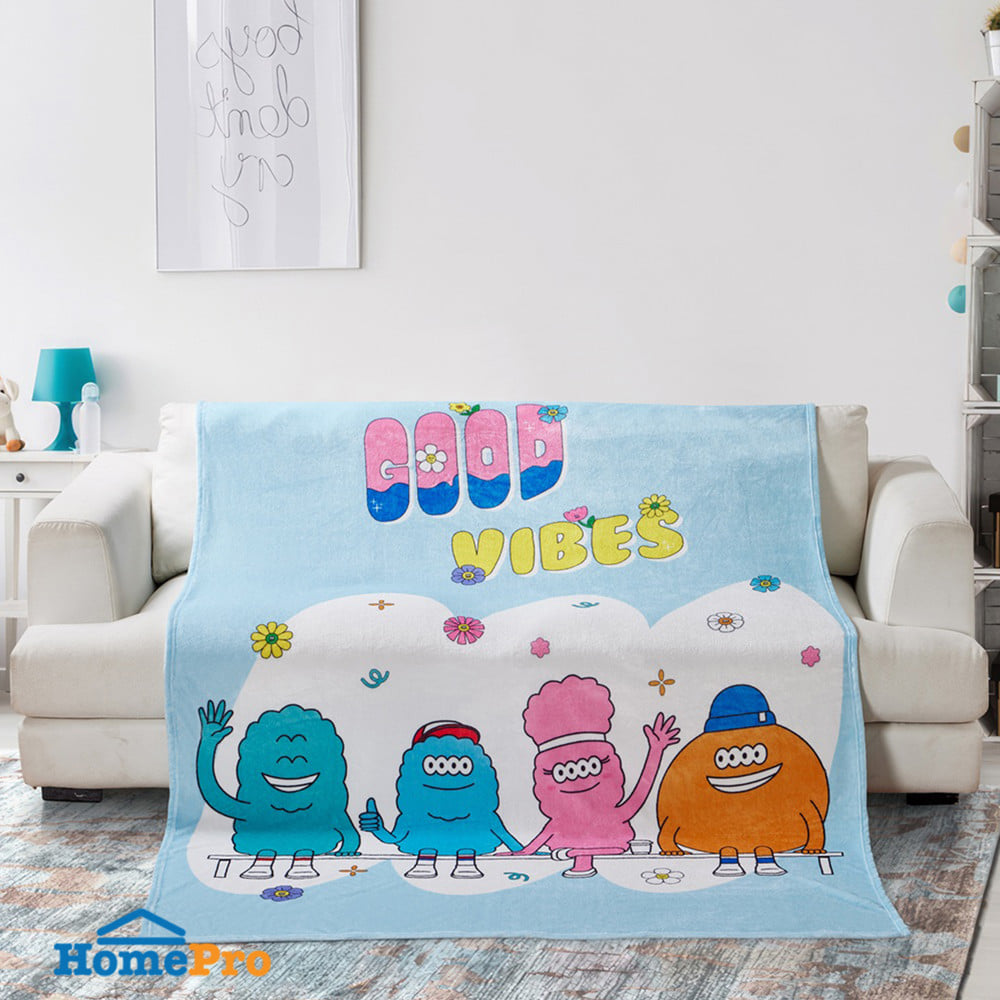 ผ้าห่ม SNAZZ X MILLIONSMONSTER 60x80 นิ้ว สี BLUE