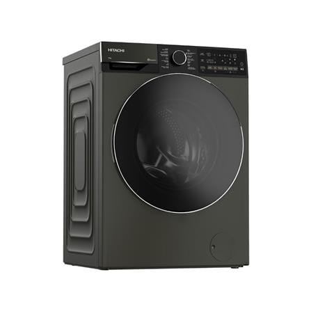 เครื่องซักผ้าฝาหน้า HITACHI BD-120XKVEADM 12 กก. 1400RPM อินเวอร์เตอร์ สีเทา_1