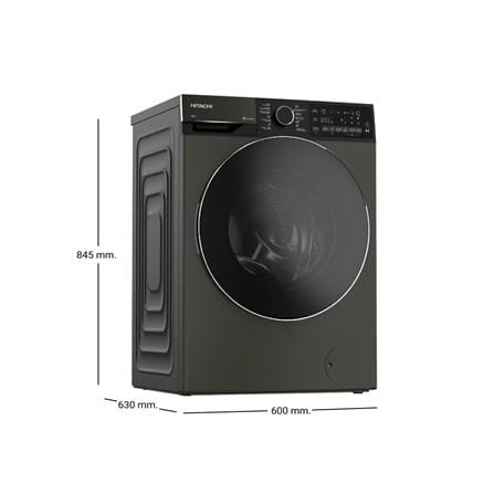 เครื่องซักผ้าฝาหน้า HITACHI BD-120XKVEADM 12 กก. 1400RPM อินเวอร์เตอร์ สีเทา_8