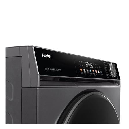 เครื่องซักอบผ้าฝาหน้า HAIER HWD100-BP12357S8 X5 10/6 กก. 1200 RPM อินเวอร์เตอร์ สีเทาเข้มเมทาลิค_4