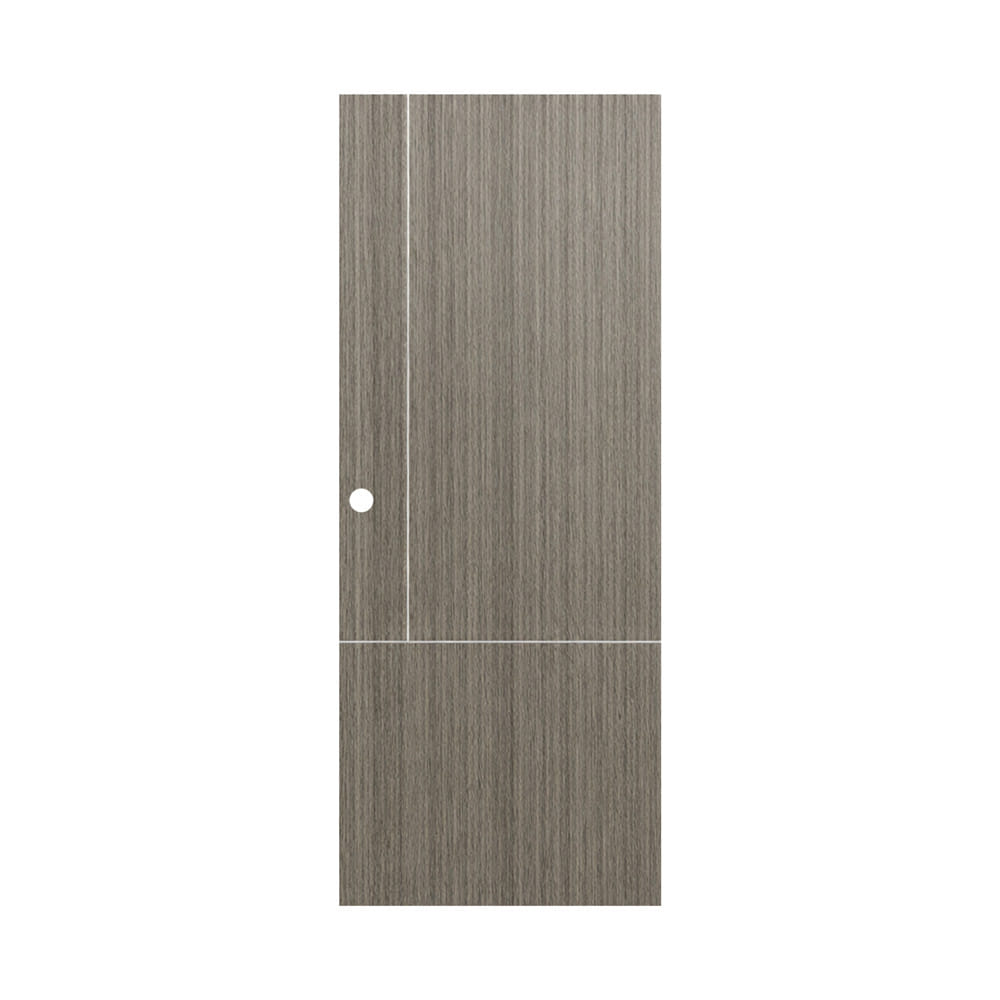 ประตูภายใน UPVC เจาะลูกบิด AZLE LT-11 90x200 ซม. สี STONE GREY
