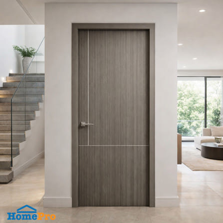 ประตูภายใน UPVC เจาะลูกบิด AZLE LT-11 90x200 ซม. สี STONE GREY_2