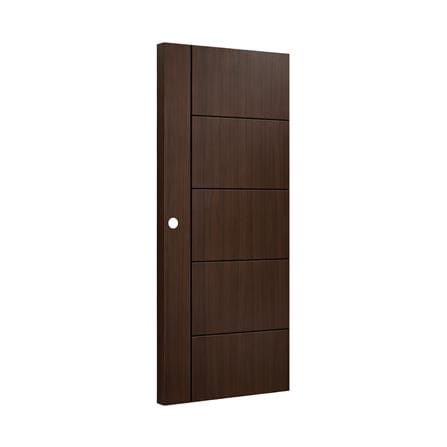 ประตูภายใน UPVC เจาะลูกบิด AZLE LT-06 90x200 ซม. สี BROWNIE OAK_1