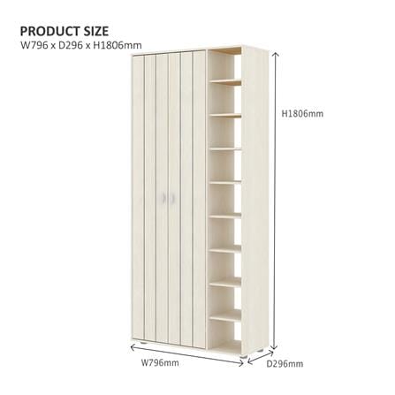 ตู้วางรองเท้า TOMATO HOME HANSEL 79.6 ซม. สีขาว_5
