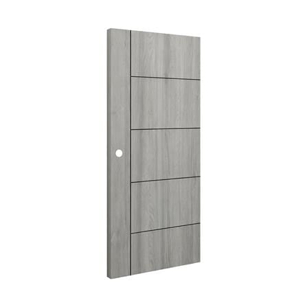 ประตูภายใน UPVC เจาะลูกบิด AZLE LT-06 90x200 ซม. สี DARK GREY_1