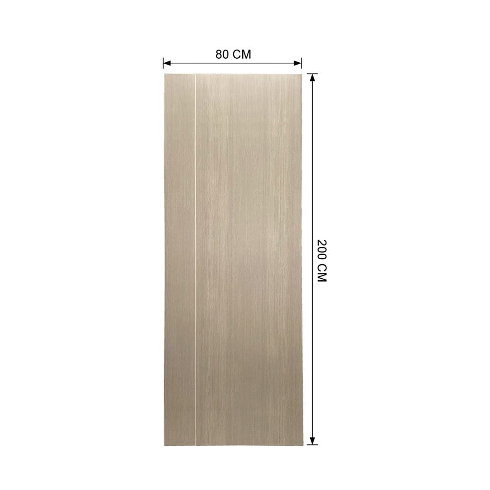 ประตูภายใน UPVC ไม่เจาะลูกบิด AZLE WB1 80x200 ซม. สีเทาอ่อน