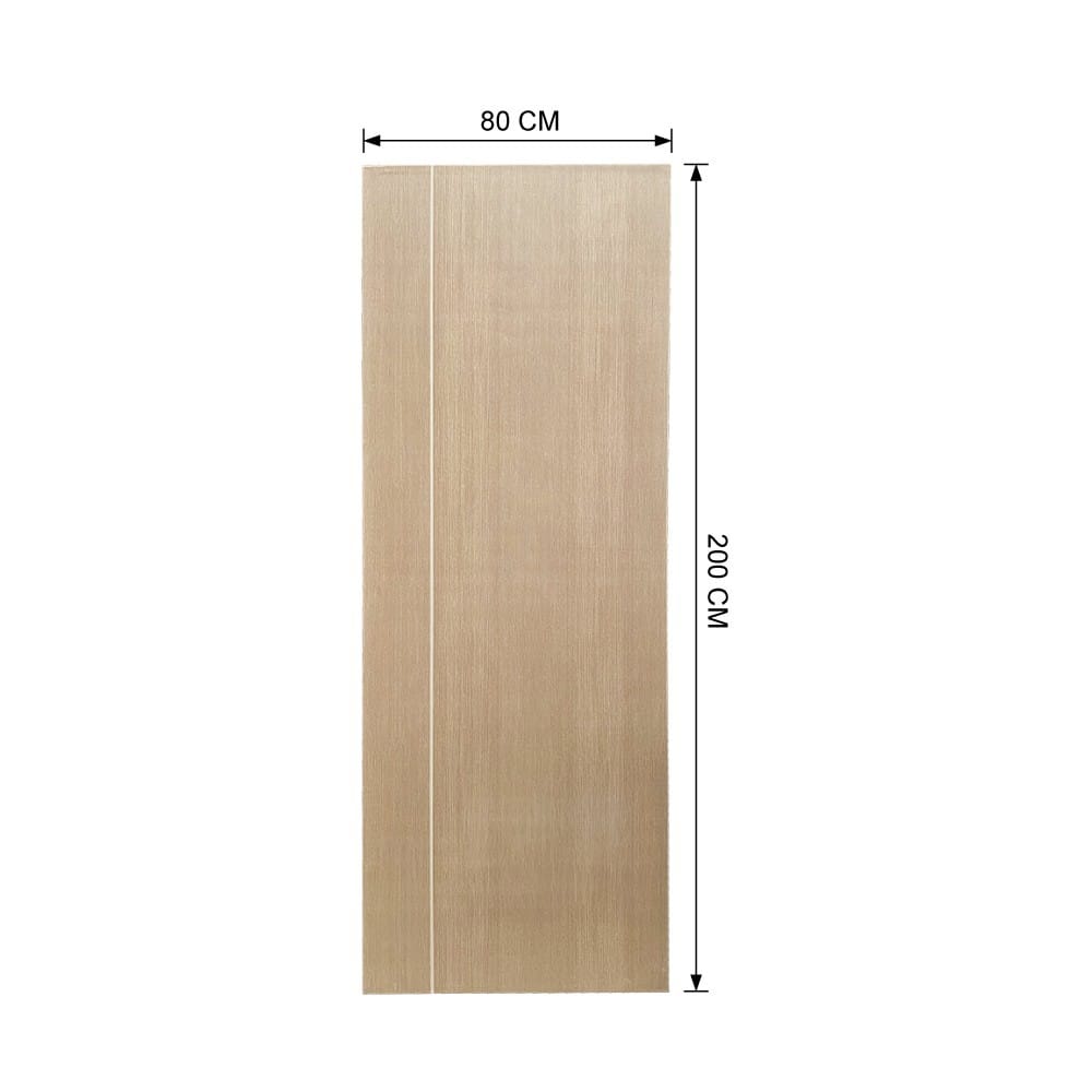 ประตูภายใน UPVC ไม่เจาะลูกบิด AZLE WB1 80x200 ซม. สีน้ำตาลอ่อน