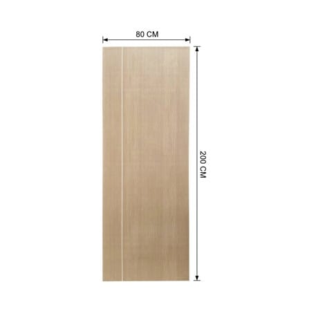 ประตูภายใน UPVC ไม่เจาะลูกบิด AZLE WB1 80x200 ซม. สีน้ำตาลอ่อน_6