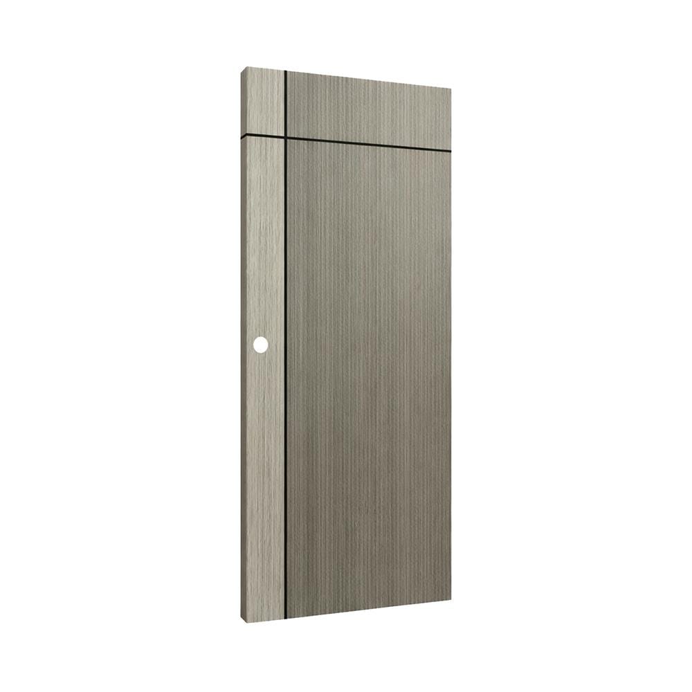 ประตูภายใน UPVC เจาะลูกบิด AZLE L0A-G2C 90x200 ซม. สี ASH STONE GREY