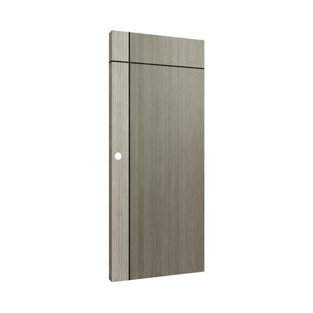 ประตูภายใน UPVC เจาะลูกบิด AZLE L0A-G2C 90x200 ซม. สี ASH STONE GREY_2